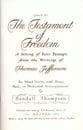 Testament of Freedom SATB Choral Score cover